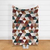 6" triangle wholecloth: wildwoods