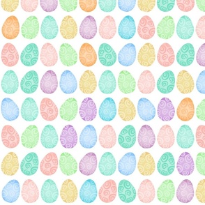 Colorful Swirly Easter Eggs - XL