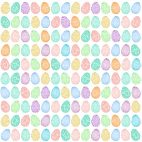 Colorful Swirly Easter Eggs - Large