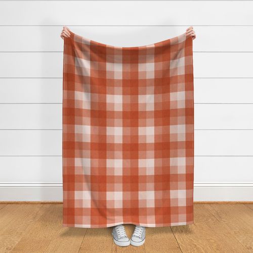 2191 medium - Linen Gingham 055 Burnt Orange