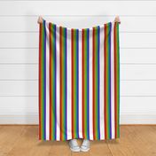 Strong Vertical Rainbow Stripes