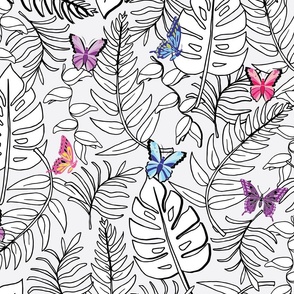 'Spirit of the Jungle' Abstract Butterflies Large Scale