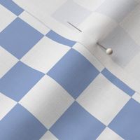 2 inch sky blue and white checkerboard - small