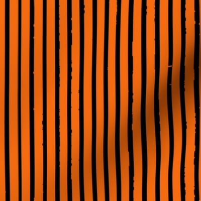 Pumpkin Orange and Black Tiger Stripes (vertical)