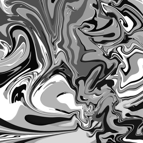 Retro swirls in black & white