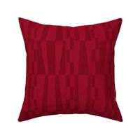 Abstract Vintage Geometric in red - large