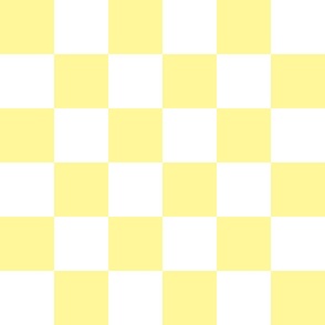 6 inch yellow and white checkerboard - medium checkerboard print