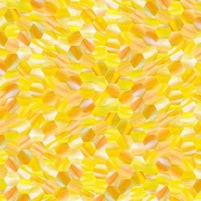 Golden Honeycomb with yellow orange white - SMALL