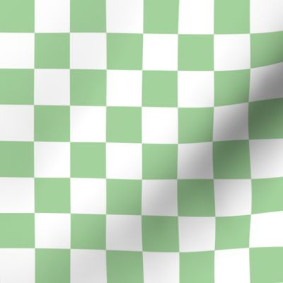 2 inch green and white checkerboard - small checkerboard print