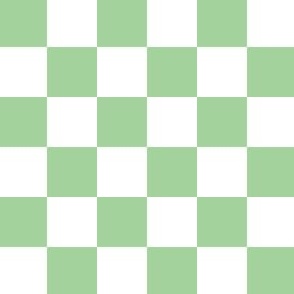 2 inch green and white checkerboard - small checkerboard print