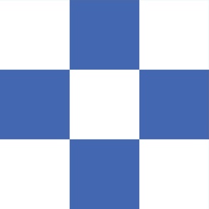 12 inch royal blue and white checkerboard - large checkerboard print