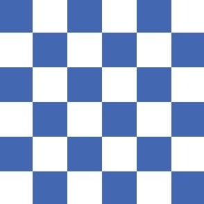 2 inch royal blue and white checkerboard - small checkerboard print
