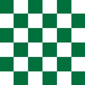 2 inch deep green and white checkerboard - small checkerboard print