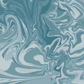 Retro marble swirls in shades of blue