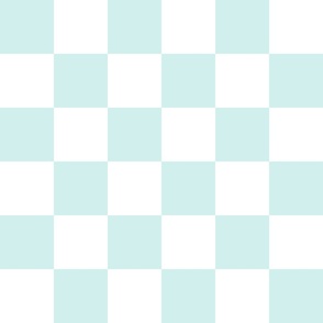 6 inch mint and white checkerboard - medium checkerboard print