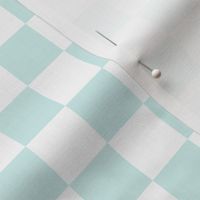 2 inch mint and white checkerboard - small checkerboard print