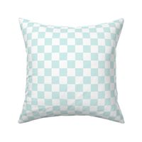 2 inch mint and white checkerboard - small checkerboard print