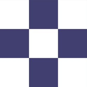 12 inch navy blue and white checkerboard - large checkerboard print