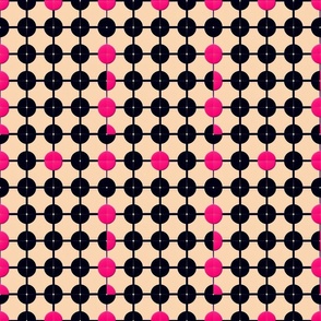 Pink and Black Circles