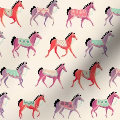 decorated horses