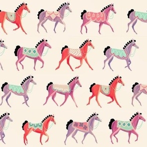 decorated horses