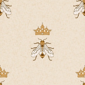 Cream Queen the Bee with golden yellow Large scale