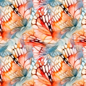 butterfly wings, layered, smaller