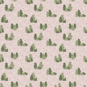 Forest whimsy pink . small