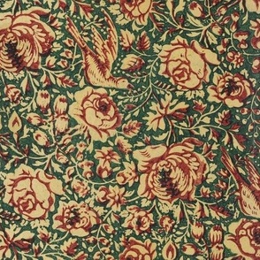 ornate floral with crowded roses