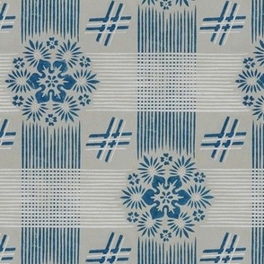 Snowflakes on Gingham