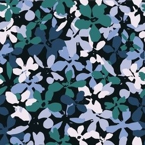 Flower Patch - Deep Blue