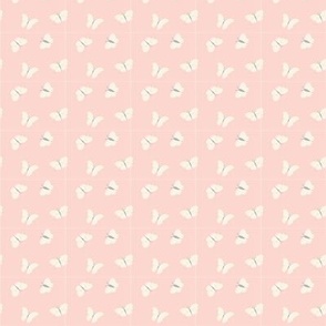 Butterflies//soft pink//multidirectional//Mini Scale//Spring