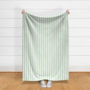 One Inch Beach Hut Stripes in Springtime Mint and White