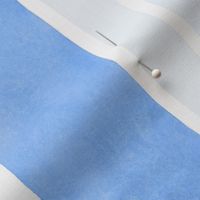 Sky Blue Watercolor Broad Vertical Stripes - Large Scale - Coastal Beach Boho