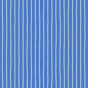 Stripes Bright Blue and White