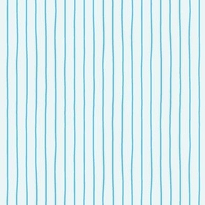 Stripes in Bright Blue and White