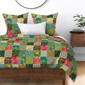Hawaiian Patchwork Quilt 5 inch squares