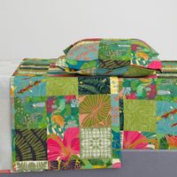 Hawaiian Patchwork Quilt 5 inch squares