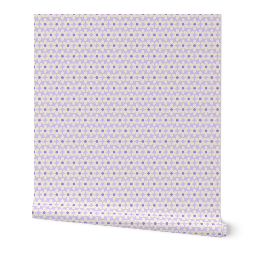 Simply Daisy Light Lilac Cream Ditsy Scale