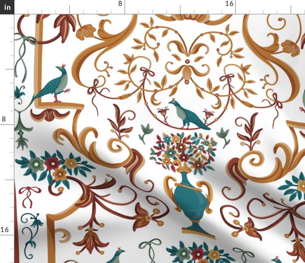 Tyrrhenian villa - Italian Baroque wallpaper 