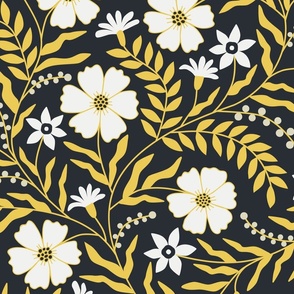 Night flower garden pattern 