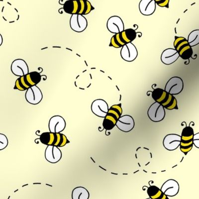 (smaller scale) Bees on Yellow