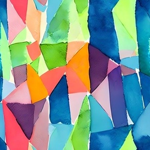 geometric rainbow shards