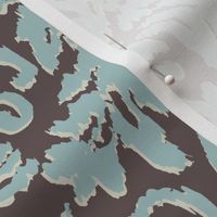 Ikat Damask-Seaglass & Cocoa-L