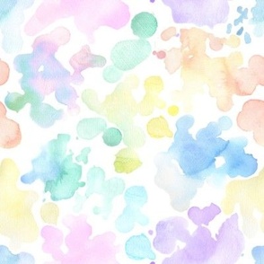 Watercolor Dribbles Faded