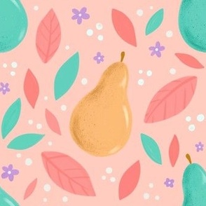 Pears on Pink