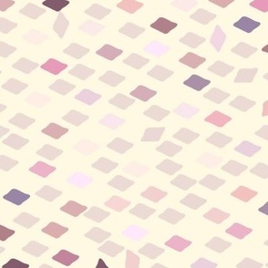 Cream diamond tiles