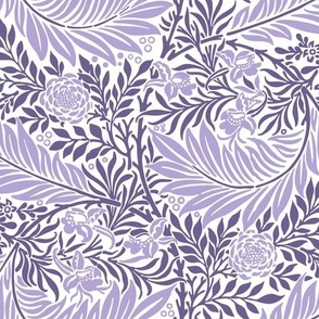 1874 William Morris Larkspur in Digital Lavender - Coordinate
