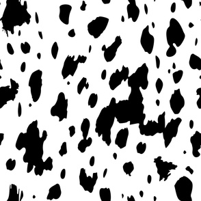 cute cow print black and white - cow hide print - cow spots