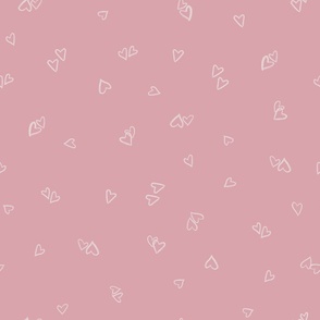 Hearts in Blush Pink (Large)